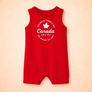 🐻 CANADA BABY ROMPER